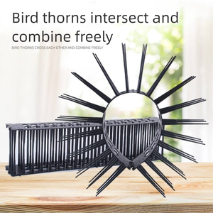 พร้อมจัดส่ง หนามกันนกพลาสติกแบบยืดหยุ่น ขนาด 44.7*10*7.2 ซม. พร้อมเข็มยาว 10 ซม. สำหรับรั้วสวนกลางแจ้ง - Product Image 3