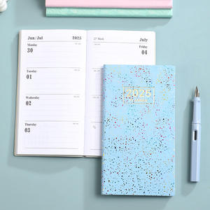 Agenda 2025 A6 en Inglés, Libreta de Horarios, Mini Libreta de Bolsillo Portátil, Planificador Semanal, Bloc de Notas, Agenda, <span class=keywords><strong>Diario</strong></span> de Cuero Bonito para Niñas - Product Image 2