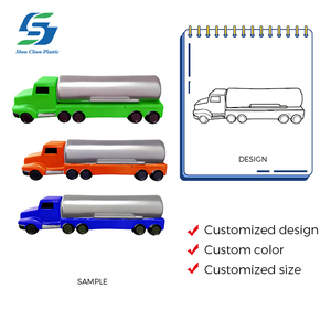 <span class=keywords><strong>Camion</strong></span>-<span class=keywords><strong>citerne</strong></span> balle anti-stress personnalisé en mousse PU véhicule jouet logo imprimé thème du transport cadeau promotionnel soulagement de l'anxiété - Product Image 2