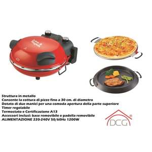 Horno Eléctrico para Pizza MB2300 para Hornear Pizzas y Otros Panes Planos - Product Image 1