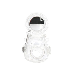 Casing pelindung bening PC lucu Modern, tas keras tahan guncangan tahan air dengan fitur pembawa tas Video - Product Image 1