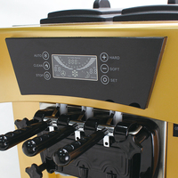 Machine à crème glacée molle en promotion, machine à crème glacée molle commerciale en acier inoxydable 22-30L/h, 3 saveurs