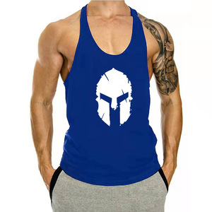 Fabricante personalizado sublimación camiseta Fitness culturismo chaleco nuevos hombres deportes <span class=keywords><strong>tirantes</strong></span> sin mangas suelto Cinturón fino chaleco - Product Image 5