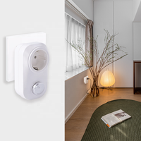 Bilihondim EU Interrupteur rotatif intelligent Triac avec variateur de lumière 200W 1 canal, contrôle sans fil 30m, gradation 0-100% pour lampe de bureau et lampe sur pied