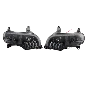 Yongjin moto phare LED phare avec lumière jaune clignotant pour <span class=keywords><strong>Honda</strong></span> <span class=keywords><strong>GoldWing</strong></span> GL1800 2001-2017 - Product Image 2