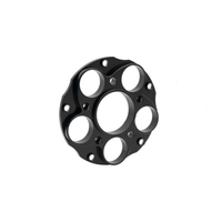 Service de fraisage CNC sur mesure pour accessoires automobiles : Flange de moyeu de transmission en aluminium anodisé usiné