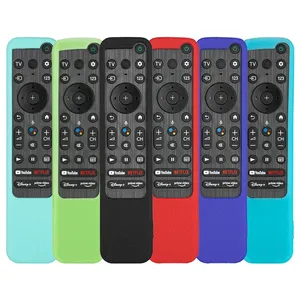 Custodia per <span class=keywords><strong>telecomando</strong></span> in Silicone compatibile con Sony RMF-TX800P RMF-TX900C <span class=keywords><strong>TV</strong></span> custodia protettiva antiurto con una Lanya - Product Image 1