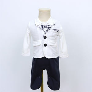 Offre Spéciale Ensembles de vêtements 2 pièces <span class=keywords><strong>pour</strong></span> bébé garçon avec barboteuse et manteau <span class=keywords><strong>pour</strong></span> bébé <span class=keywords><strong>tenue</strong></span> de baptême <span class=keywords><strong>pour</strong></span> bébé garçon - Product Image 4