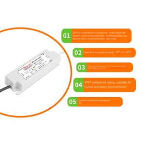 Adaptateur à tension constante étanche IP67 <span class=keywords><strong>Jin</strong></span> <span class=keywords><strong>Xing</strong></span> 30W avec protection contre les surtensions pour congélateurs, réfrigérateurs et vitrines - Haute performance - Product Image 2