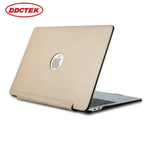 Scratchproof Wear Resisting Slim Silk Hard Case PU Laptop Sleeve Leather for Laptop Cover Shell