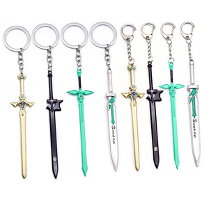พวงกุญแจดาบโลหะ 12 ซม. จากอนิเมะ Sword Art Online รุ่น <span class=keywords><strong>Elucidator</strong></span> และ Dark Repulsor ขายดี - Product Image 1