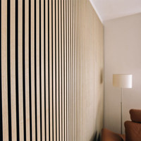 Panneau mural en bois de chêne 3D moderne, placage de bois, auto-adhésif, panneau mural acoustique en MDF pour décoration intérieure, absorption acoustique