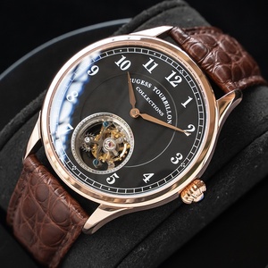 Libera la nave magazzino di lusso vero e proprio Business gabbiano tourbillon skeleton mano meccanico a carica e movimento automatico orologio da uomo - Product Image 4