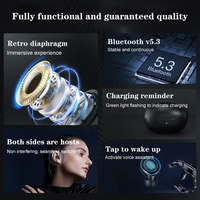 Écouteurs TWS de qualité sonore HD, écouteurs intra-auriculaires sportifs Bluetooth 5.3, mini-casque sans fil, écouteurs avec commande tactile intelligente, casque de jeu
