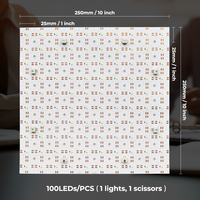 Küçük Boy Kare 250*250mm LED Levha DC24V 100LED/adet Esnek Kesilebilir Beyaz Renk Mini Boy Ultra İnce Bükülebilir LED Panel Levha