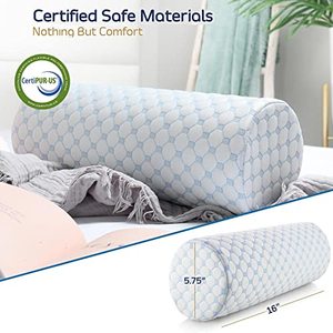 Cuscino Cervicale <span class=keywords><strong>Grigio</strong></span> in Memory Foam 3D Traspirante con Controllo Climatico per il Sonno - Product Image 6