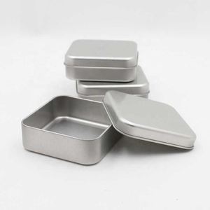 Mini <span class=keywords><strong>Caja</strong></span> Cuadrada de Hojalata de 80x80x27mm con Recubrimiento UV, Puede Guardar Joyas, Adornos Colgantes, Alimentos, <span class=keywords><strong>Condones</strong></span>, Latas - Product Image 5