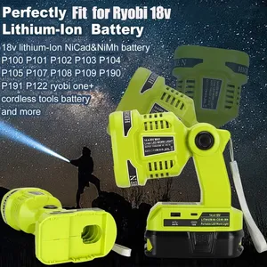 <span class=keywords><strong>Lampe</strong></span> de poche sans fil LED <span class=keywords><strong>lampe</strong></span> de travail pour Makita/Dewalt/Milwaukee/<span class=keywords><strong>Bosch</strong></span>/Ryobi <span class=keywords><strong>18V</strong></span> Li-ion batterie 12W projecteurs d'urgence avec USB - Product Image 6