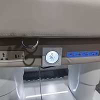 Lit de soin esthétique électrique avec fonction chauffante, lit de massage facial en éponge haute densité pour salon