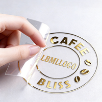 Label Kristal UV 3D Custom, Stiker Logo Transfer Dingin Tanpa Panas untuk Dekorasi Kemasan Cangkir dan Perangkat Keras