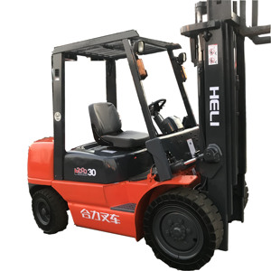 Chariot élévateur diesel mini HELI 3T d'occasion en gros pour la construction et les travaux de terrassement, chariots élévateurs à moteur thermique de 4,5 m - Product Image 1