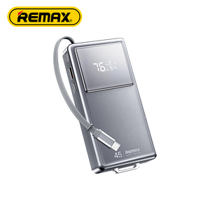 Banco de Energía de Carga Rápida de 45W y 20000mAh con Cable Tipo-C Telescópico Integrado, Bancos Portátiles para Laptops y Teléfonos FCP-30 con Carga Rápida de 45W - Product Image 1