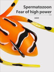 Señuelo blando de superficie tipo araña con doble anzuelo y cuchilla con sonajero para pesca de lúcio - Product Image 4