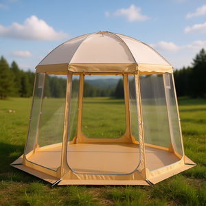 เต็นท์ป๊อปอัพขนาด 10x10 ฟุต กันแดดกันฝน สำหรับตั้งแคมป์ 6-8 คน ผ้า Oxford ใช้ได้สามฤดู สำหรับกิจกรรมกลางแจ้ง - Product Image 2