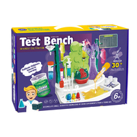 Kit de laboratoire de chimie professionnel junior, matériaux non toxiques et détaillés, apprentissage Montessori pratique, station de recherche robuste, coffret cadeau