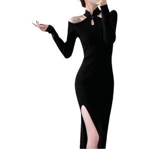 Pure Desire Französischer Stil Mode Neckholder-Kleid mit Spaghetti-Trägern und Illusions-Design in Schwarz, Hochwertiges Luxus-Femme-Fatale-Kleid - Product Image 5