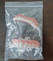 Prothèse dentaire complète en silicone de qualité, ajustable, à clipser, pour un sourire blanc et magnifique
