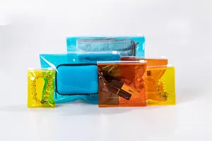 Multifunctional Waterproof Storage 10*7cm Zipper Puller Pvc Plastic Bag Zip Lock Bags Suppliers With Custom Printed