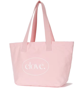 Biểu Tượng Tùy Chỉnh Quá Khcỡ Phụ Nữ Lớn Cuối Tuần Vải Bông Màu Hồng Mua Sắm <span class=keywords><strong>Tote</strong></span> Túi Sinh Viên Thời Trang Túi Xách - Product Image 3