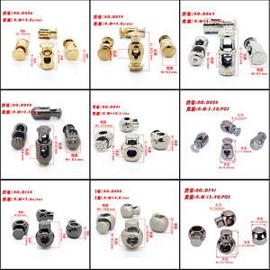 कॉर्ड बटन Buckles धातु कॉर्ड वसंत बकसुआ टॉगल डाट दौर रस्सी डाट बकसुआ कस्टम डिजाइन धातु कॉर्ड ताला जस्ता मिश्र धातु - Product Image 3