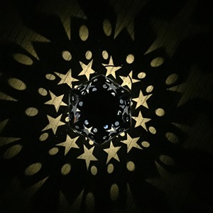 Solar Iron <b>Star</b> Lantern Led Outdoor Hanging Water Resistant Garden <b>Light</b> - Product Image 2