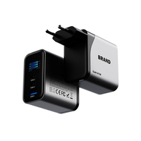 Nuevo cargador Gan 67W EU US UK KR Universal teléfono móvil carga súper rápida con pantalla cargador portátil Gan 67W PD cargadores 65W