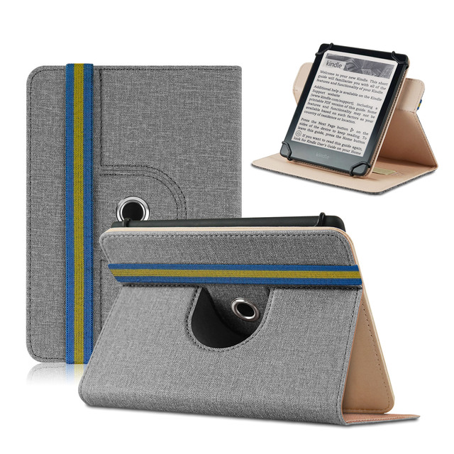 6/6.8 Inch Universal Case for Kobo/ Pocketbook /kindle/sony E-book  Reader Rotating 360 Degree Protective Cover