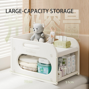 Không thấm nước và dễ dàng để làm sạch di động tối giản bé thay đổi bảng với kệ lưu trữ bé tã thay đổi trạm - Product Image 4