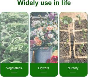 Abimars ตาข่ายตาข่ายสำหรับสวนสุดพิเศษตาข่ายคลุมต้นไม้60ตาข่าย PE คลุมแถวสำหรับผักผลไม้ดอกไม้สวนหลังบ้านและเรือนกระจกป้องกัน - Product Image 5