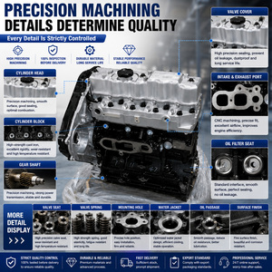 Nuovo Motore Diesel Turbo Premium D4BH 2.5L a 4 Cilindri e 8 Valvole, Blocco Motore Completo per <span class=keywords><strong>Hyundai</strong></span> <span class=keywords><strong>Starex</strong></span> <span class=keywords><strong>H100</strong></span> Porter - Product Image 2