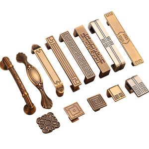 Chinese Style Zinc Alloy Cabinet Handles Rectangle Durable Furniture <b>Drawer</b> Door Knobs - Product Image 5