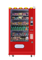 Distributeur automatique de snacks et boissons 24h pour centres commerciaux acceptant le système de paiement par carte QR Code