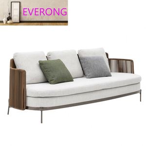 Ensemble de canapé de <span class=keywords><strong>jardin</strong></span> en acier inoxydable et en <span class=keywords><strong>corde</strong></span> Ev pour la plage, la villa, l'hôtel, la cour, meubles de luxe - Product Image 1
