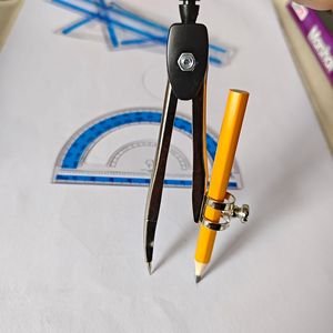 Ensemble d'Instruments Mathématiques de 9 Pièces Trousse d'Écolier Compas Règle Boîte Métallique Fournitures de <span class=keywords><strong>Bureau</strong></span> Prix d'Examen Apprentissage <span class=keywords><strong>Papeterie</strong></span> - Product Image 3