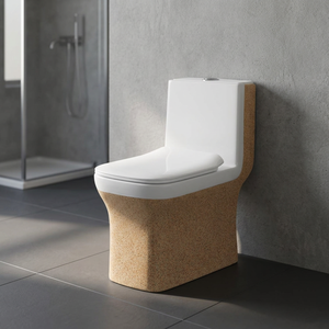 WC monobloc en céramique personnalisé de style américain, fabriqué en Chine par Vistaar, en porcelaine vitrifiée décorative - Product Image 4