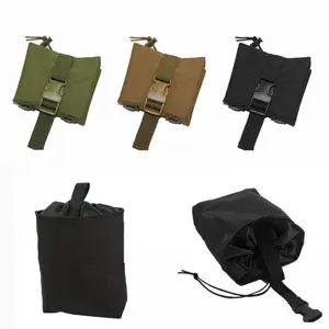 Folding Dump Drop Magazine Pouch Airsoft Paintball Outdoor Hunting Tool Foldable Recovery Pouches Bag