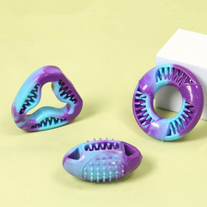 Cross-border Eco-Friendly Fashion TPR <b>Dog</b> Food-Dispensing <b>Ball</b> Durable Chew-Resistant Self-Entertaining Educational Chew Toy - Product Image 2