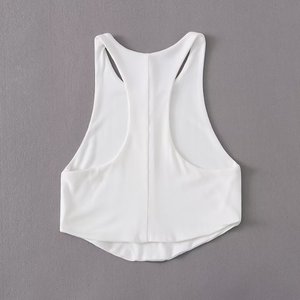 CNSHELL rifinito doppio strato flare forma inferiore curva Racer a forma di retro design classico Sport da palestra canotta da <span class=keywords><strong>donna</strong></span> - Product Image 5