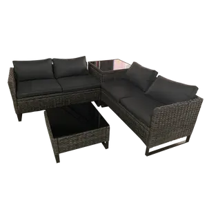 أثاث للحدائق الخارجية الروطان/طقم أريكة من الخيزران - Product Image 1