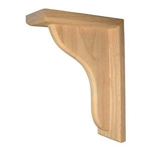 Corbeaux en bois massif de style mid-century, 9 pouces, surface lisse, durables, écologiques, installation facile - Product Image 5